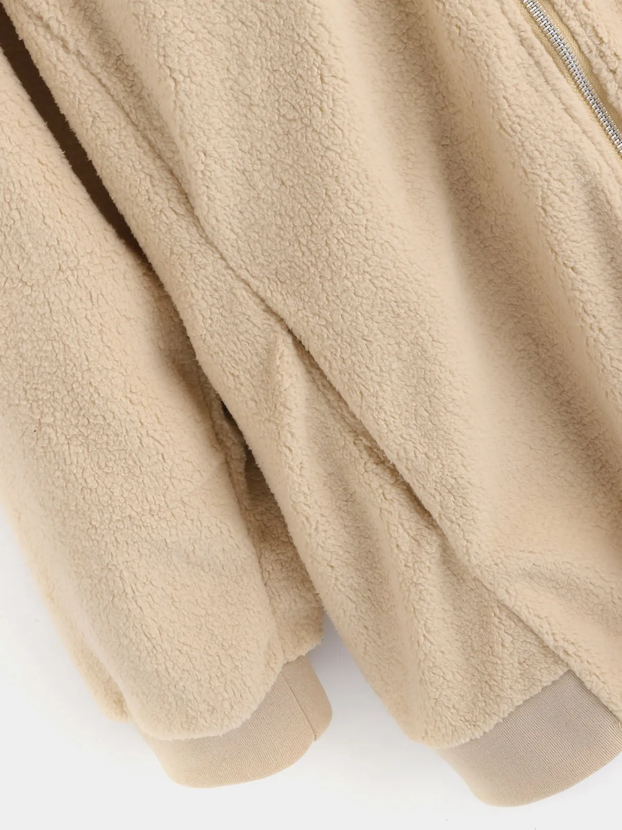OEM ODM Plain Hooded Long Sleeve Khaki Plus Size Coats & Jackets