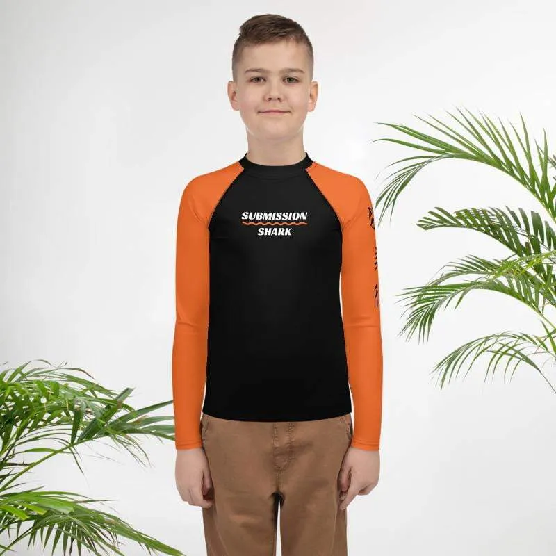 Orange SS Premium Standard ~ Youth Rash Guard