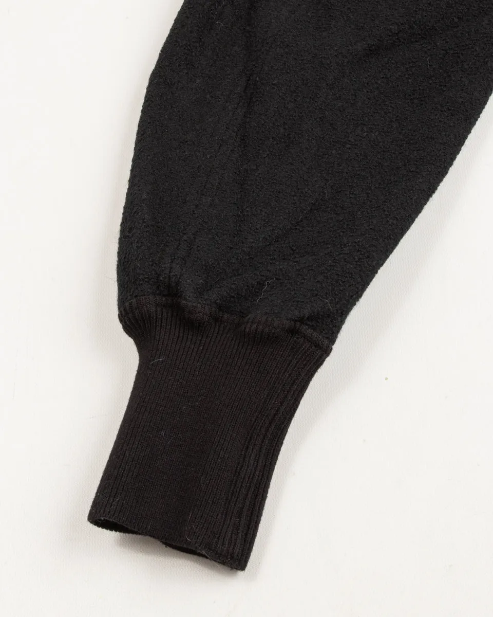 Pilgrimage Hoodie - Black Wool Boucle Knit