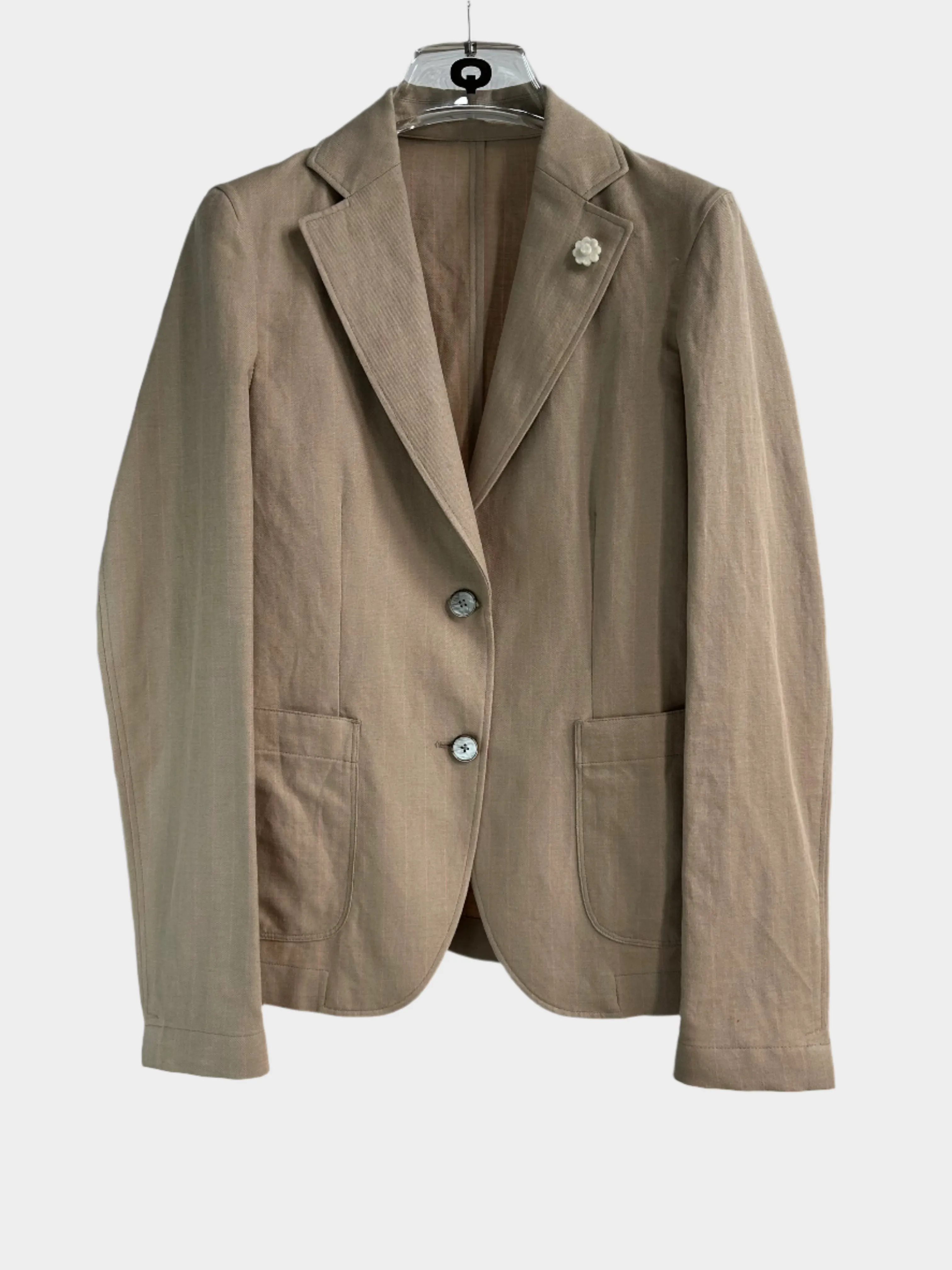 Pin-striped Blazer With Pockets