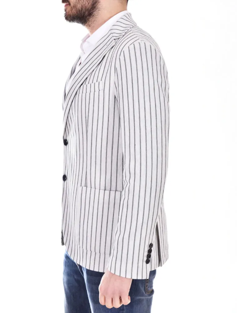PIN STRIPED JERSEY BLAZER - CIRCOLO