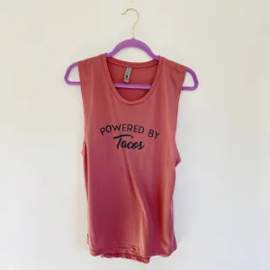 Powered by Tacos Muscle Tank Top Large