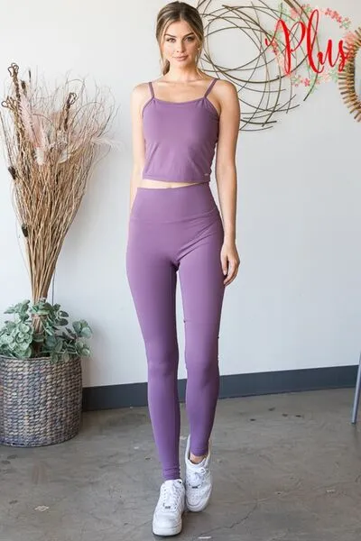 Purple Full Size High Waist Leggings