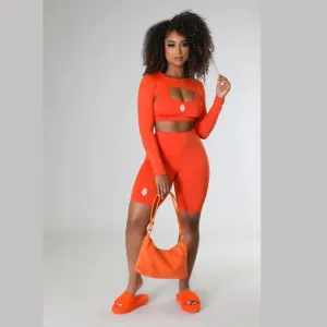 "Weekend Vibes" Biker Short Set