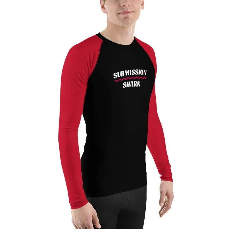 Red SS Premium Standard ~ Men's BJJ Rash Guard