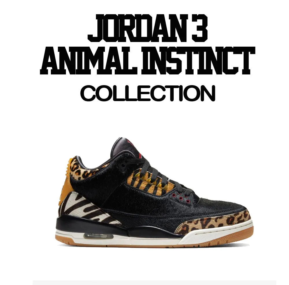 Retro 3 Animal Instinct Move In Silence Shirt
