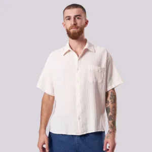Roque Shirt (Spiced Coral   Safari Stripe)