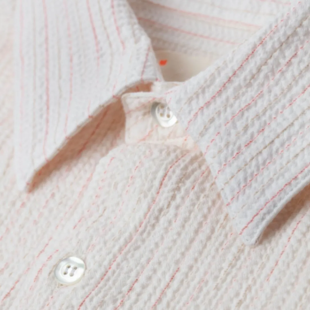Roque Shirt (Spiced Coral   Safari Stripe)