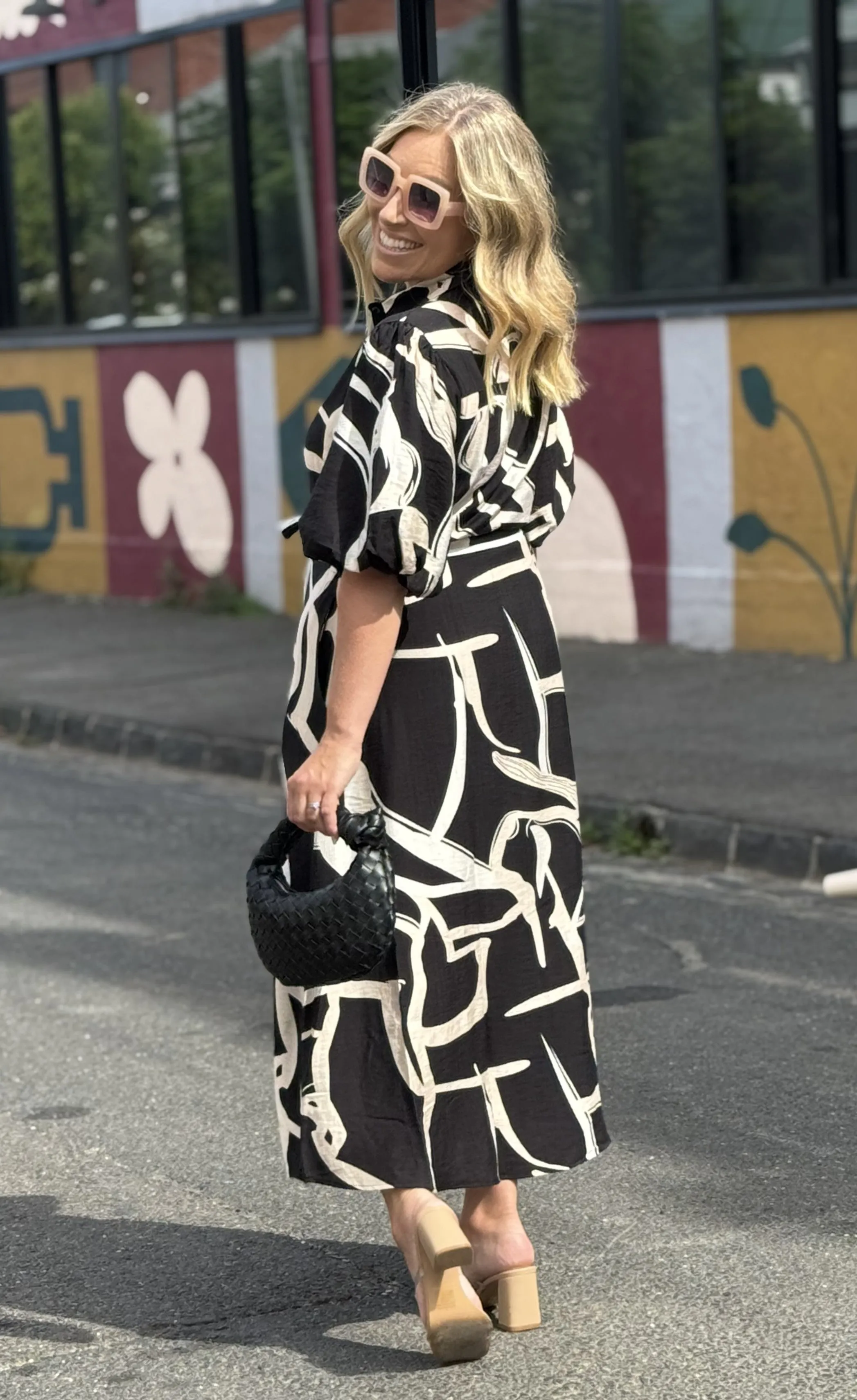 RORY TRIM MIDI DRESS