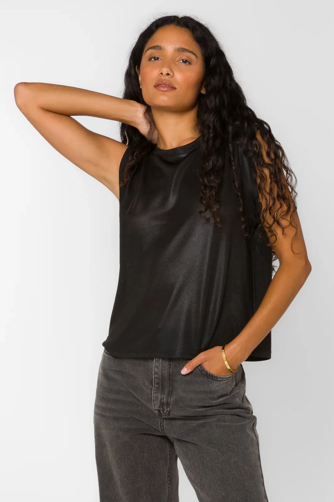 ROSSIN METALLIC TOP