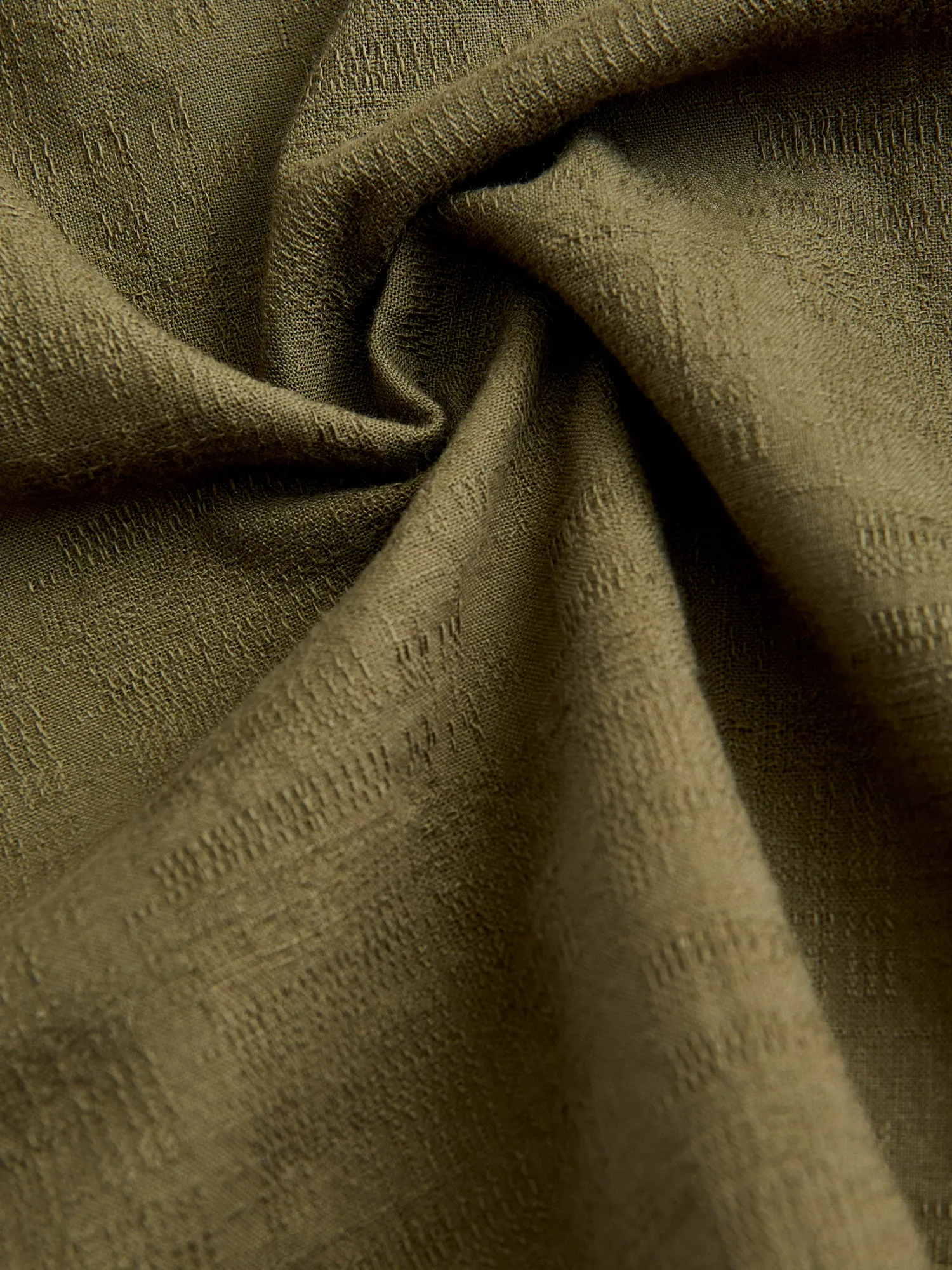Safari Shirt in Drab Barkcloth