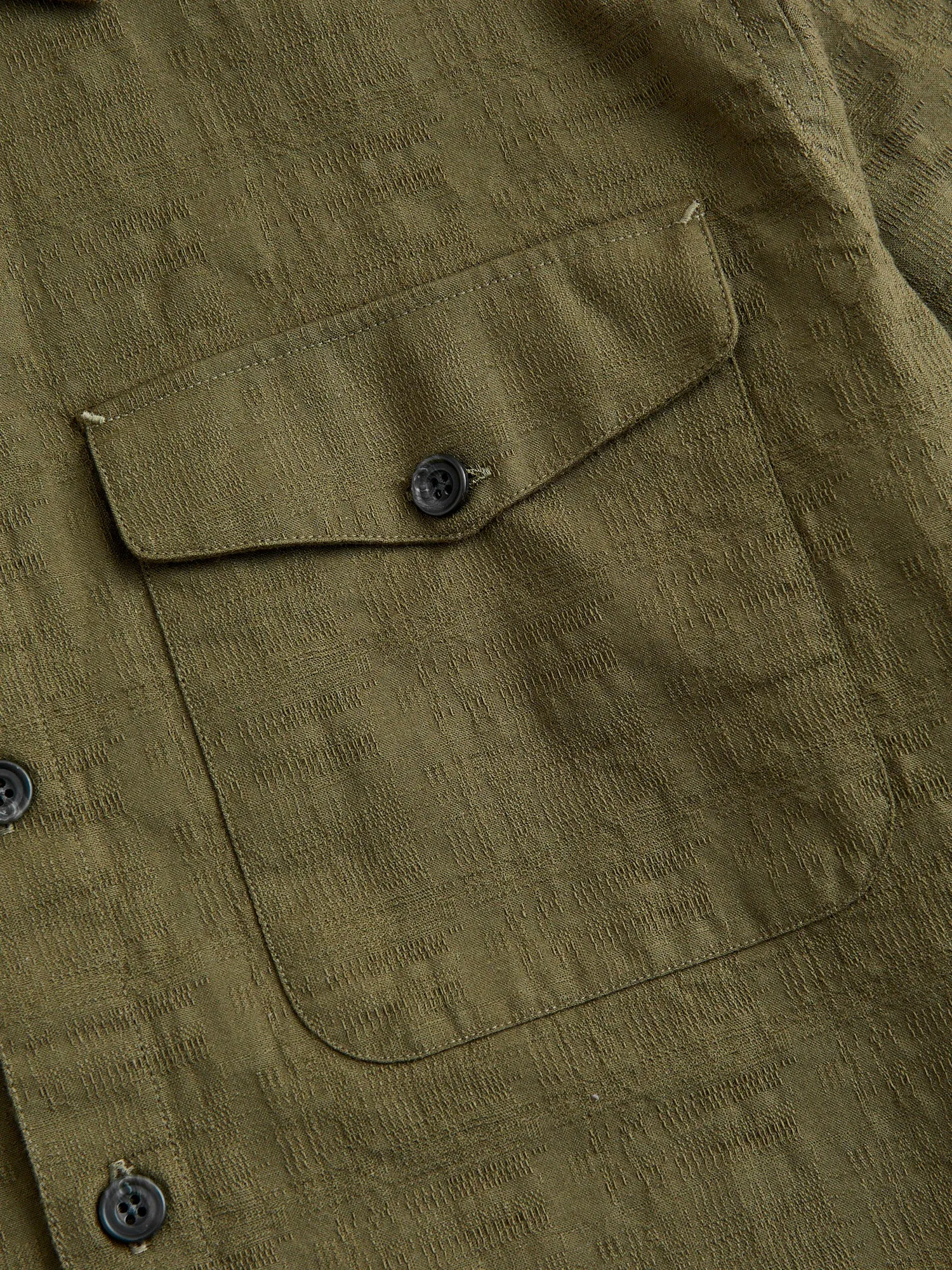 Safari Shirt in Drab Barkcloth
