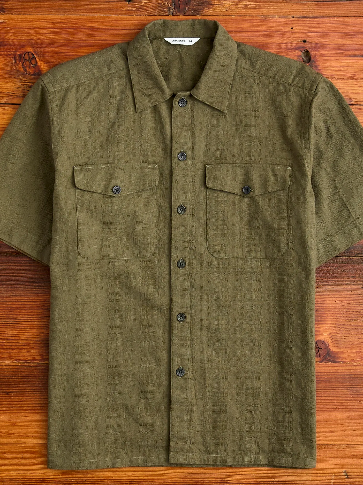 Safari Shirt in Drab Barkcloth