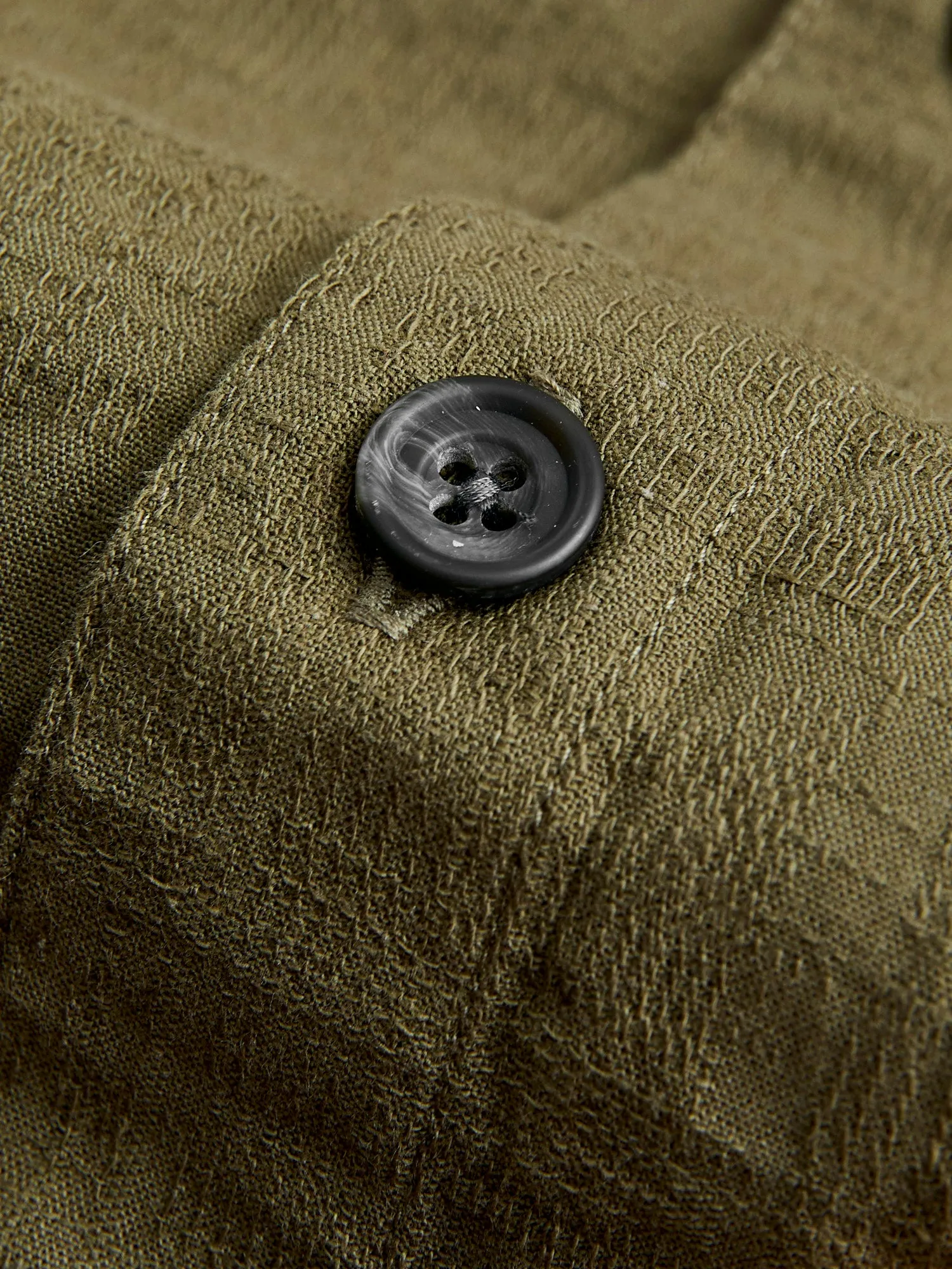 Safari Shirt in Drab Barkcloth