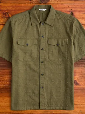 Safari Shirt in Drab Barkcloth