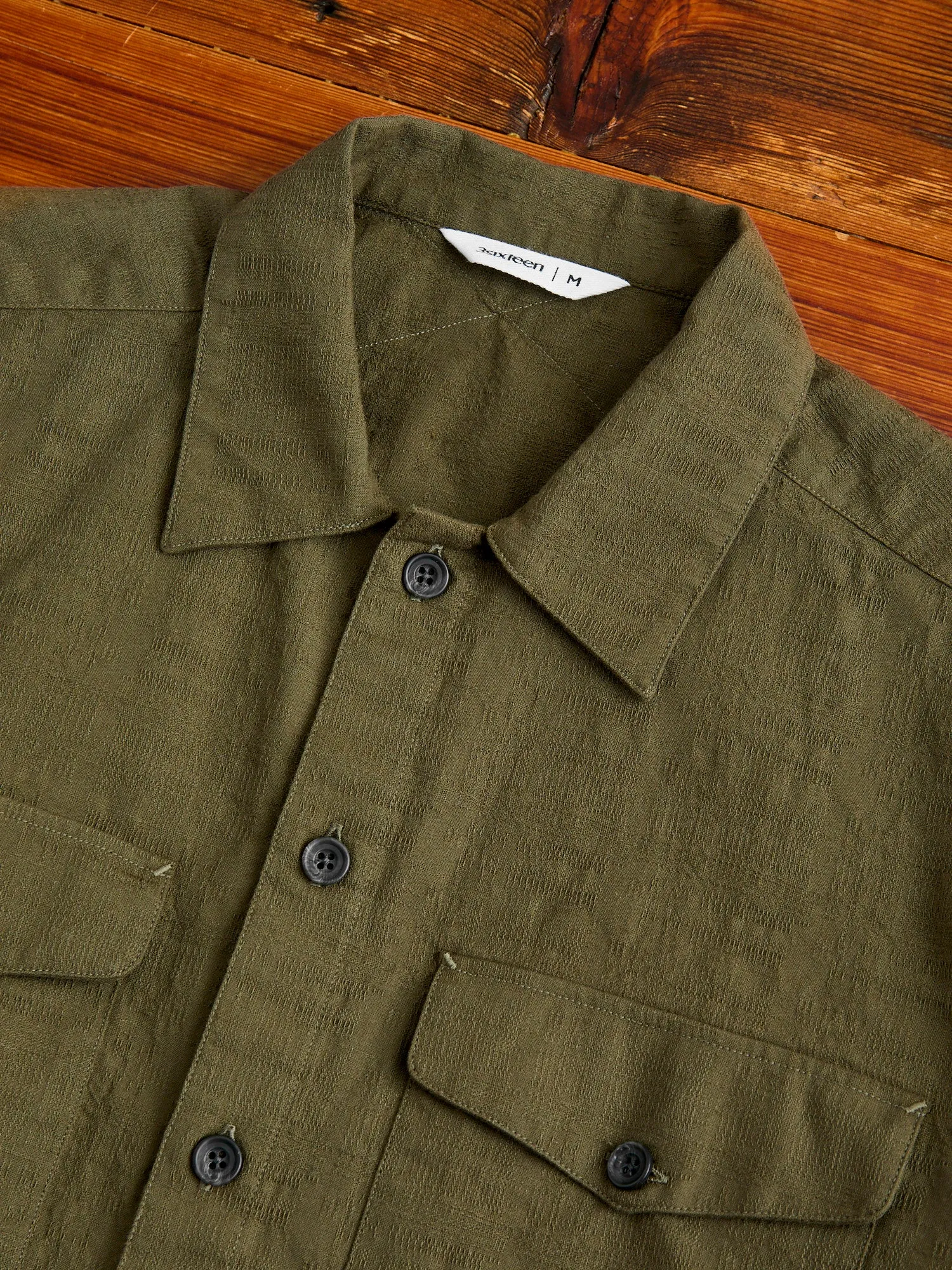 Safari Shirt in Drab Barkcloth