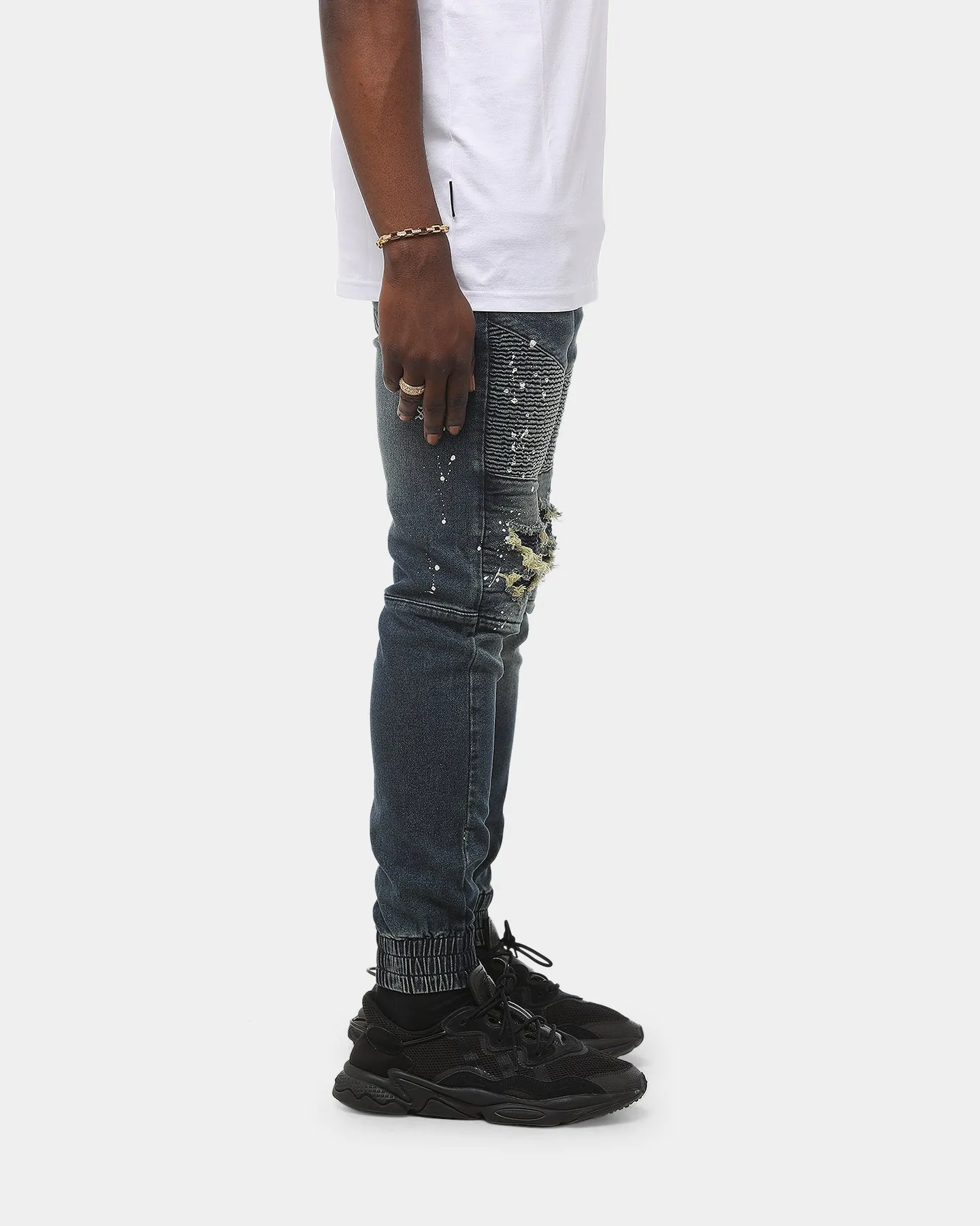 Saint Morta Artisan Biker Jean Superwash Blue