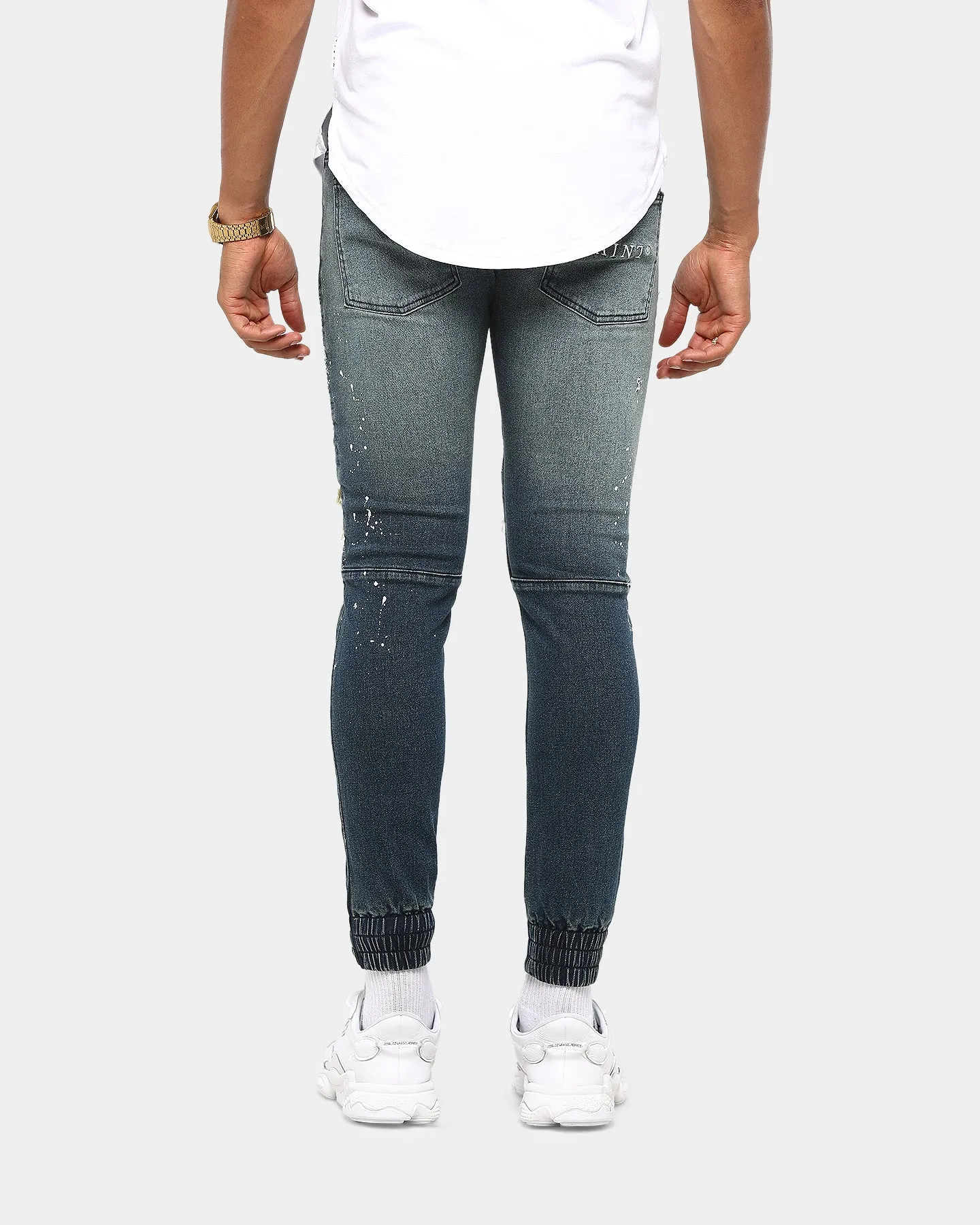 Saint Morta Artisan Biker Jean Superwash Blue