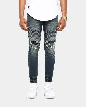 Saint Morta Artisan Biker Jean Superwash Blue