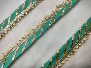 Sea Blue Fancy Zari Trim