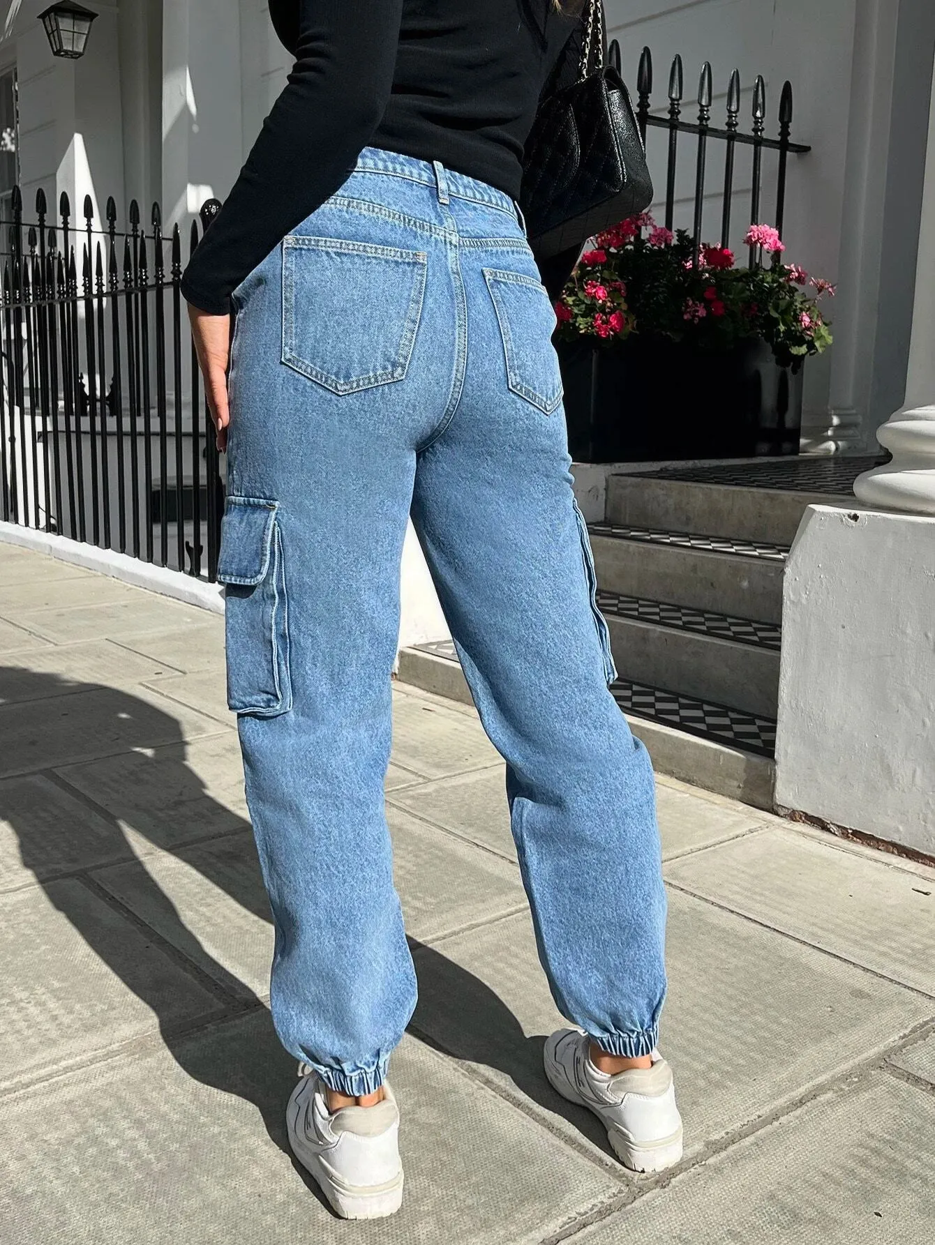 Solid Colored Cargo Jean