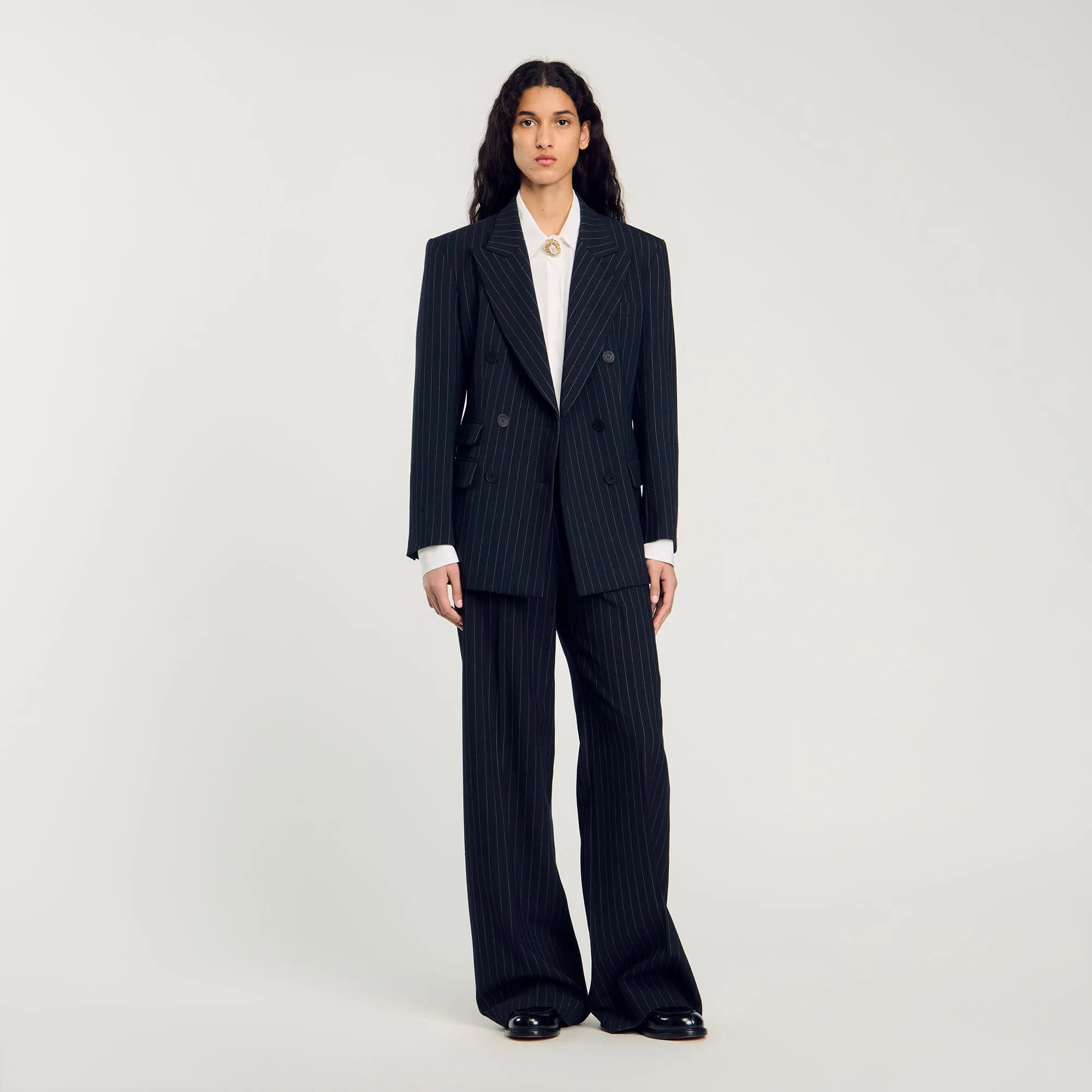 Striped Suit Jacket
