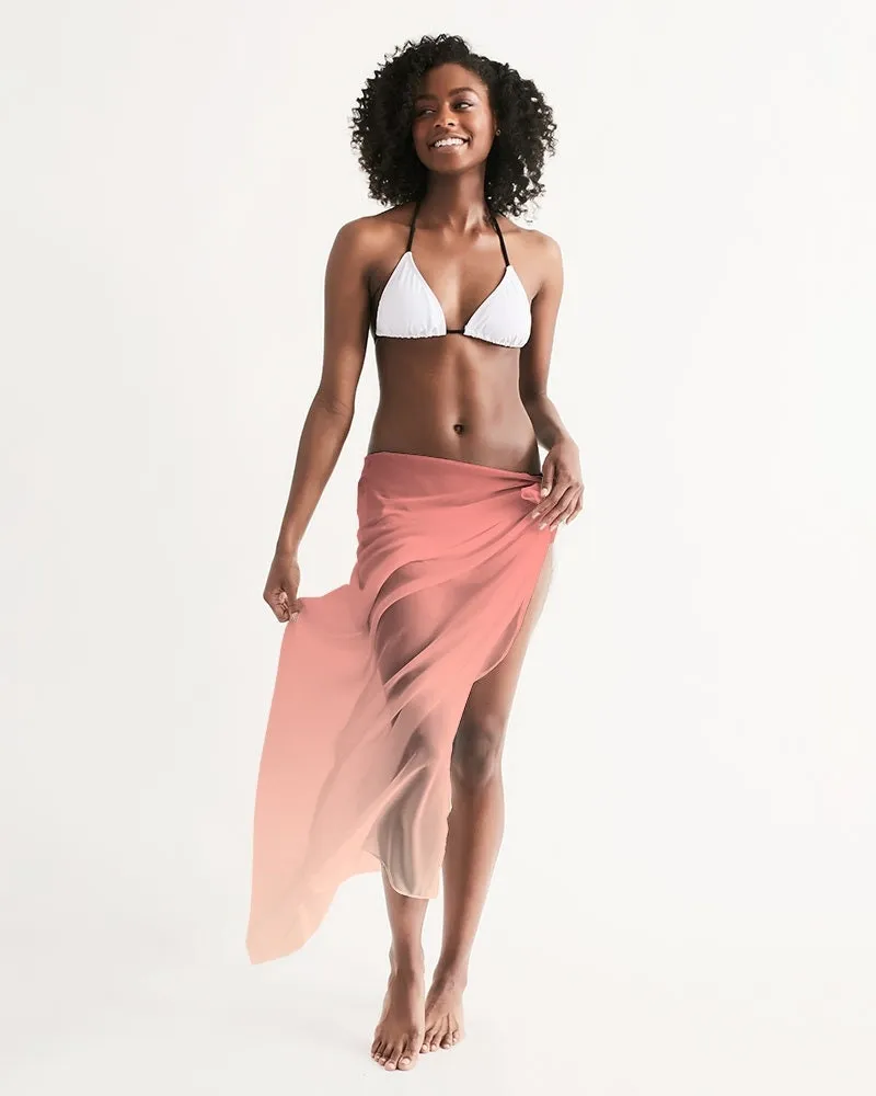Sunset Peach Ombre Swimsuit Cover-up