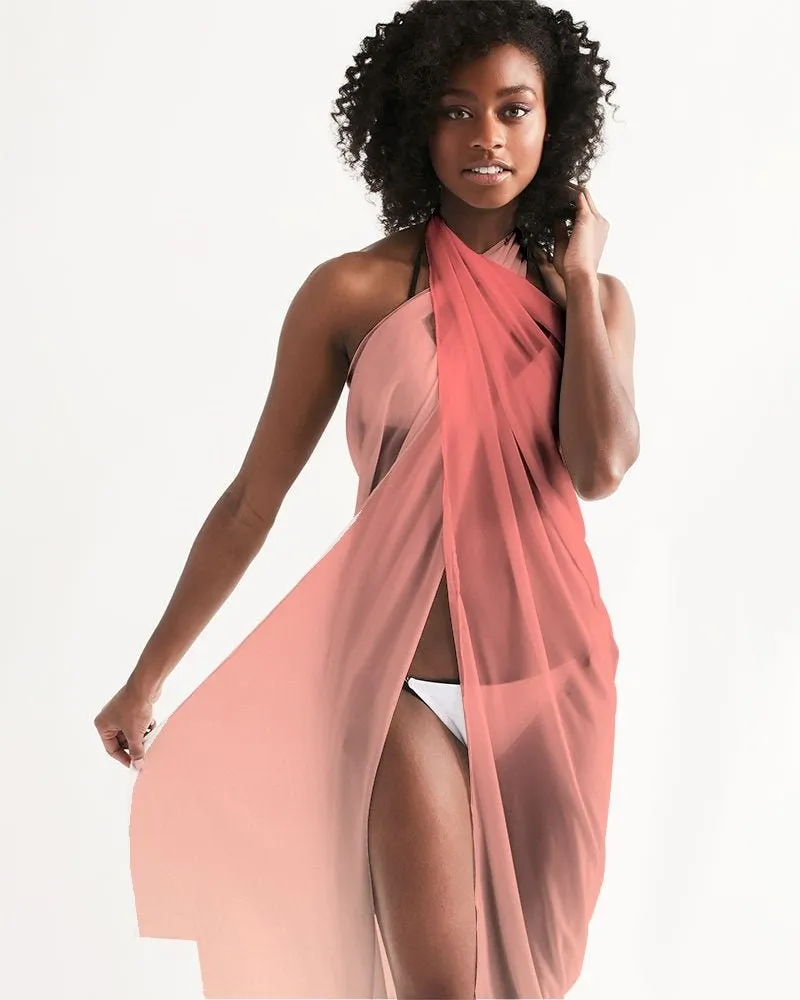 Sunset Peach Ombre Swimsuit Cover-up