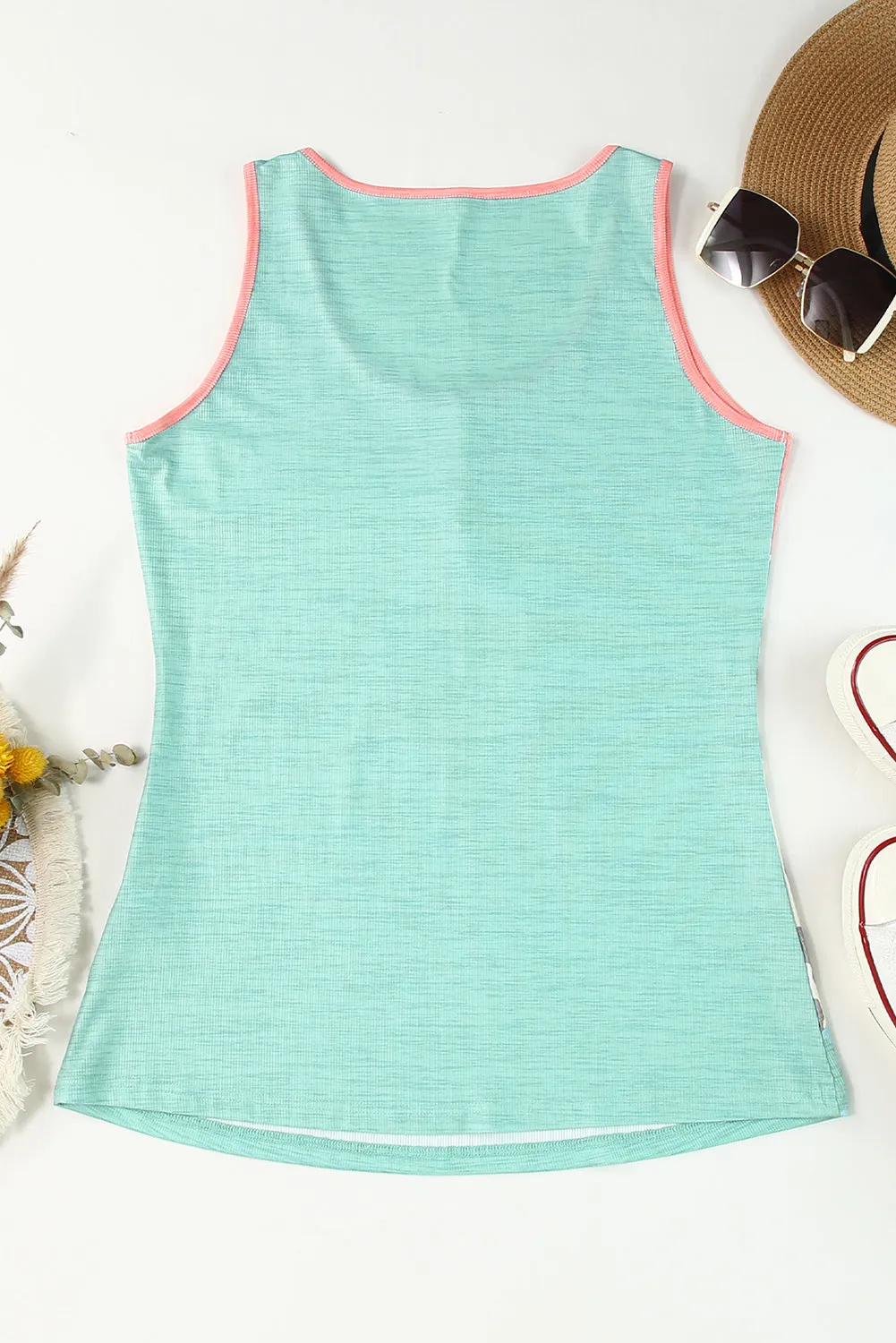Sunset Safari Leopard Summer Sleeveless Top