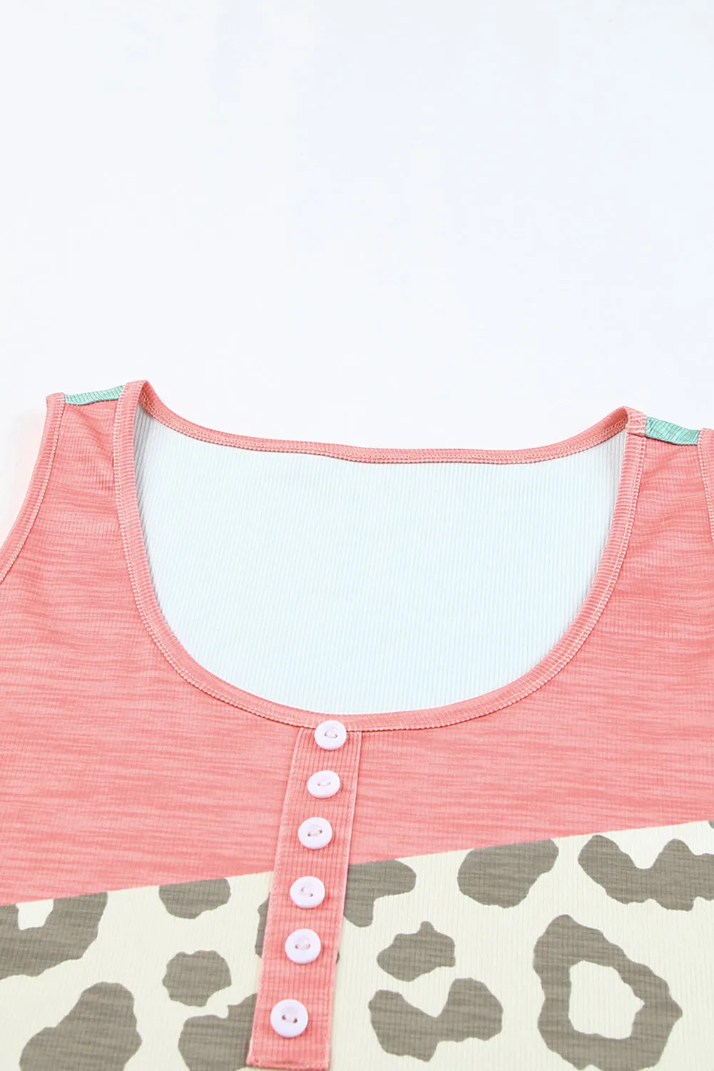 Sunset Safari Leopard Summer Sleeveless Top