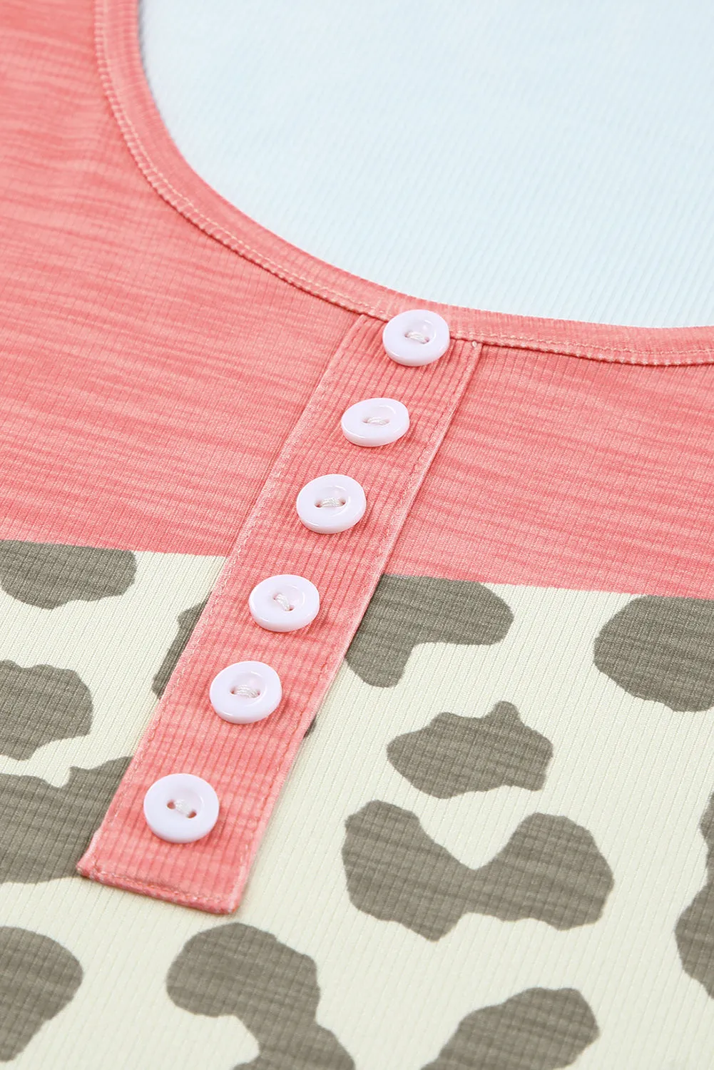 Sunset Safari Leopard Summer Sleeveless Top