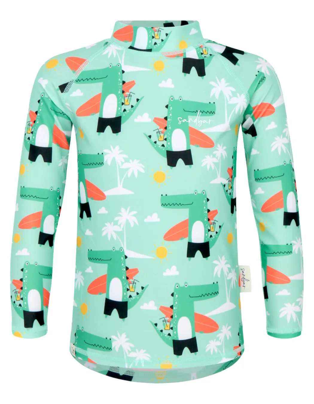 Surfing Crocodile Rash Guard