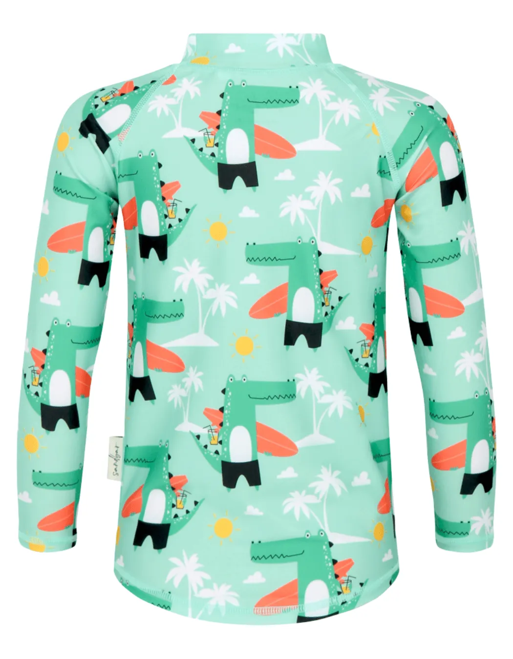 Surfing Crocodile Rash Guard