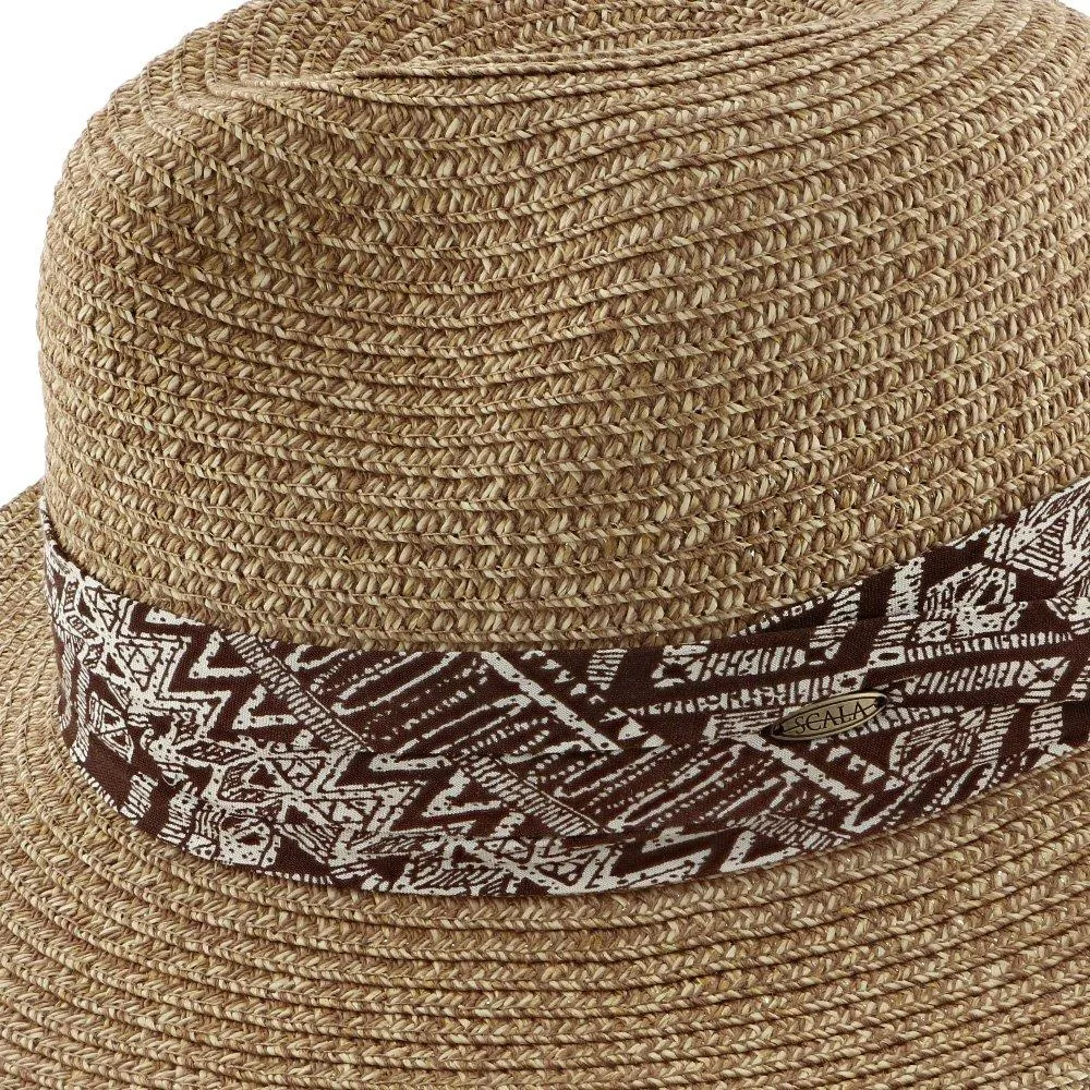 Surfzone - Scala Tan Toyo Straw Blend Fedora Hat