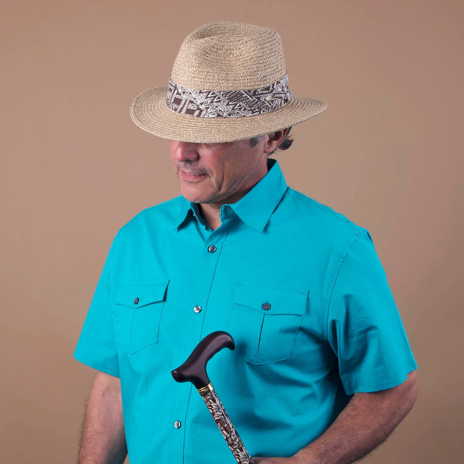 Surfzone - Scala Tan Toyo Straw Blend Fedora Hat