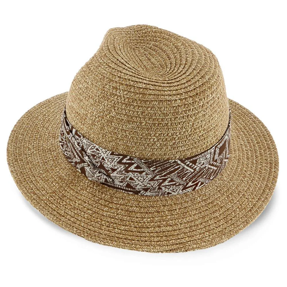 Surfzone - Scala Tan Toyo Straw Blend Fedora Hat