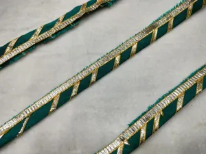 Teal Blue Fancy Gota Trim