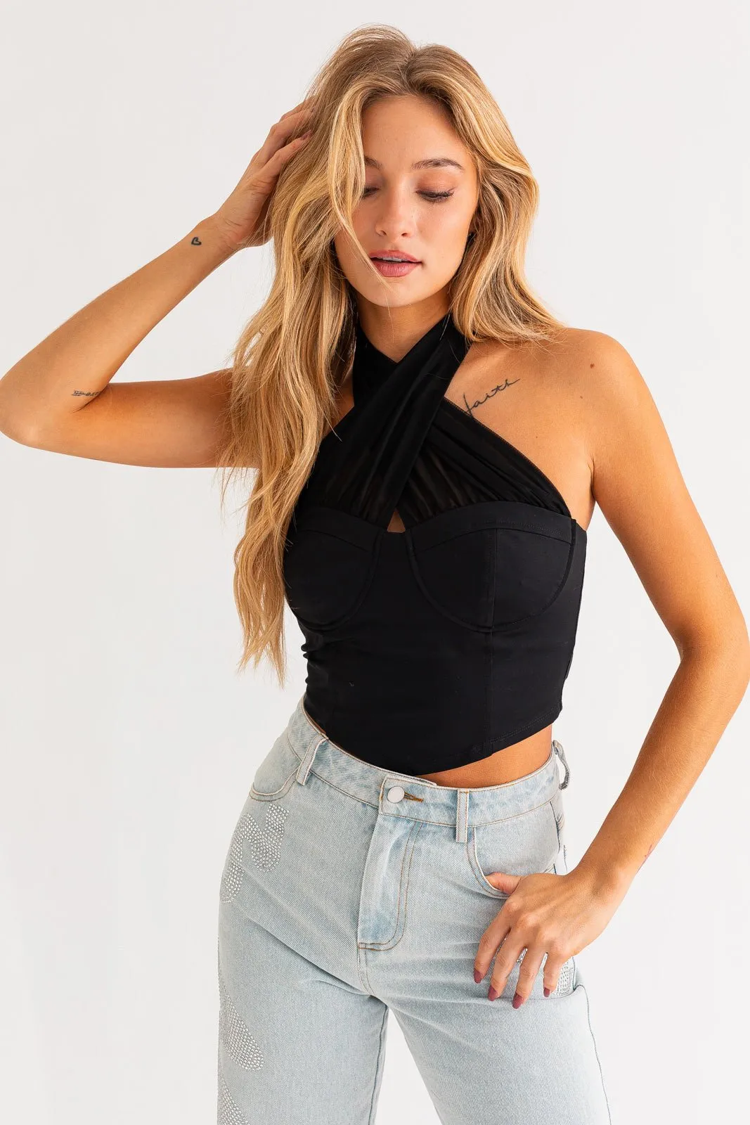 Tell All Halter Corset