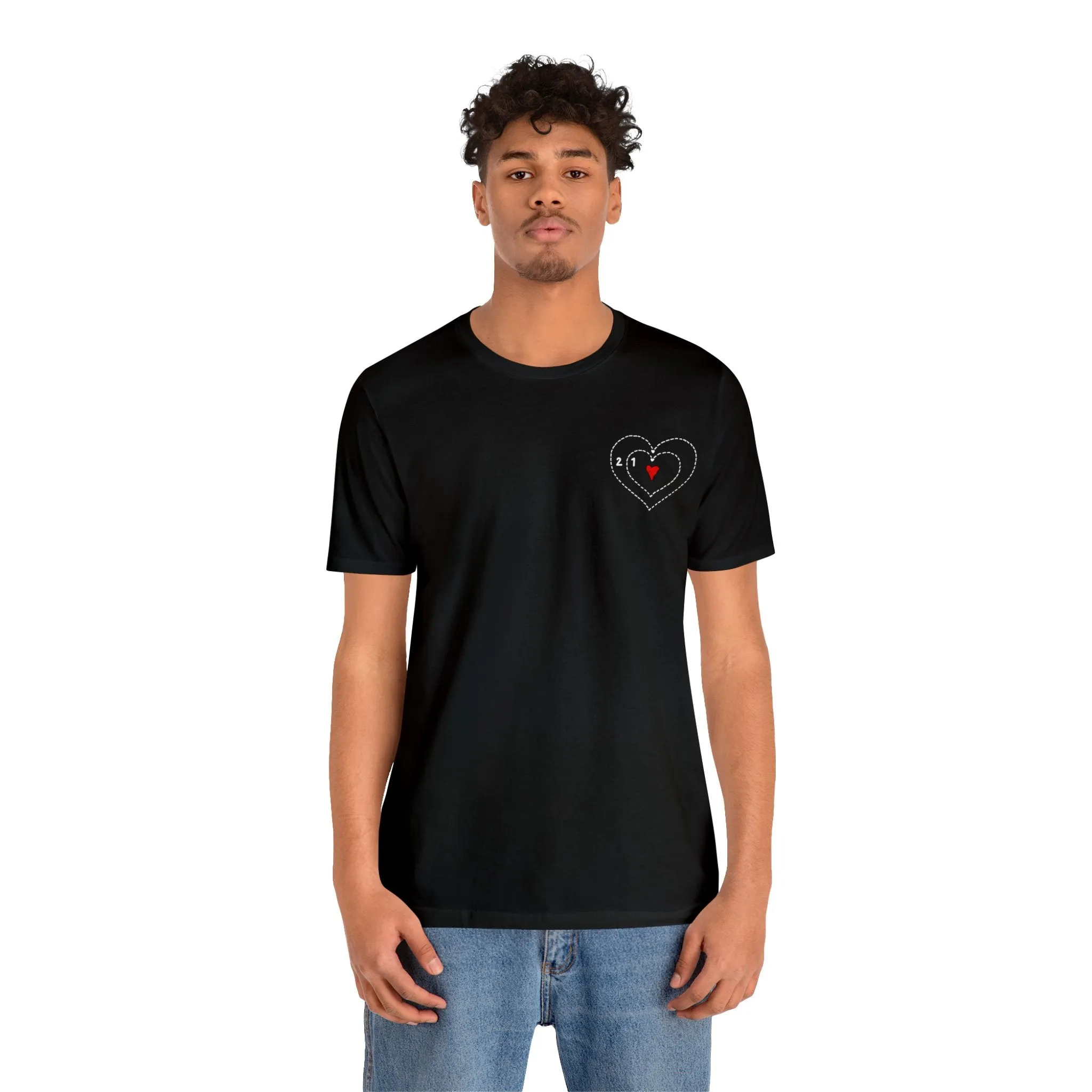 The Grinch Heart Growing Corner Detail Unisex Jersey Short Sleeve Tee