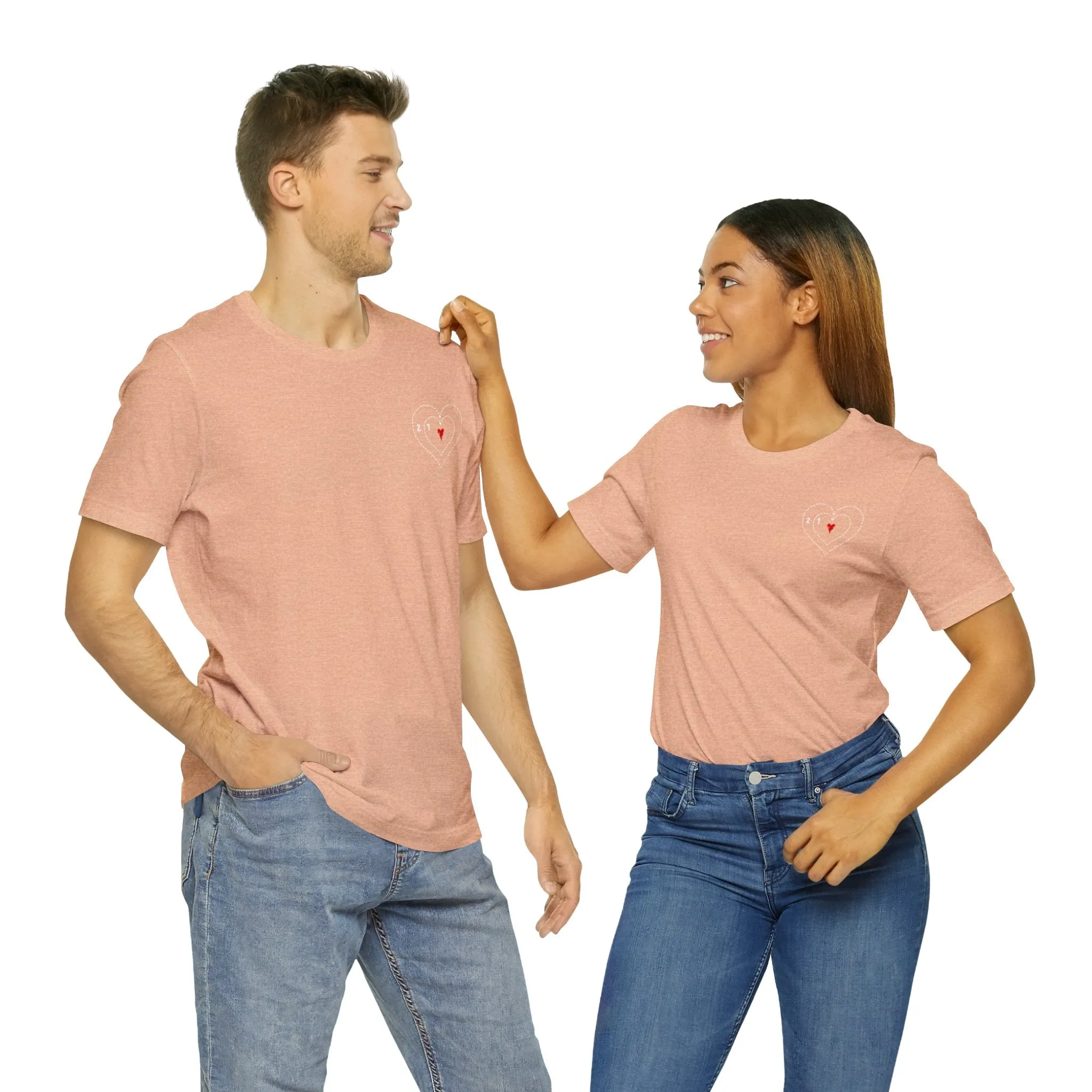 The Grinch Heart Growing Corner Detail Unisex Jersey Short Sleeve Tee