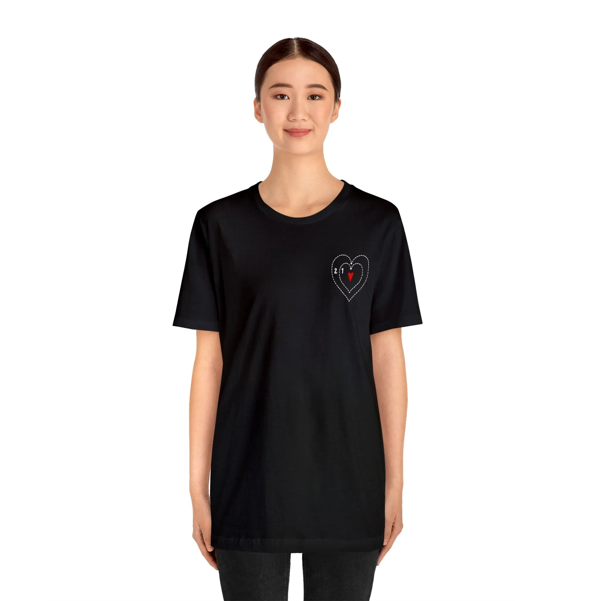 The Grinch Heart Growing Corner Detail Unisex Jersey Short Sleeve Tee
