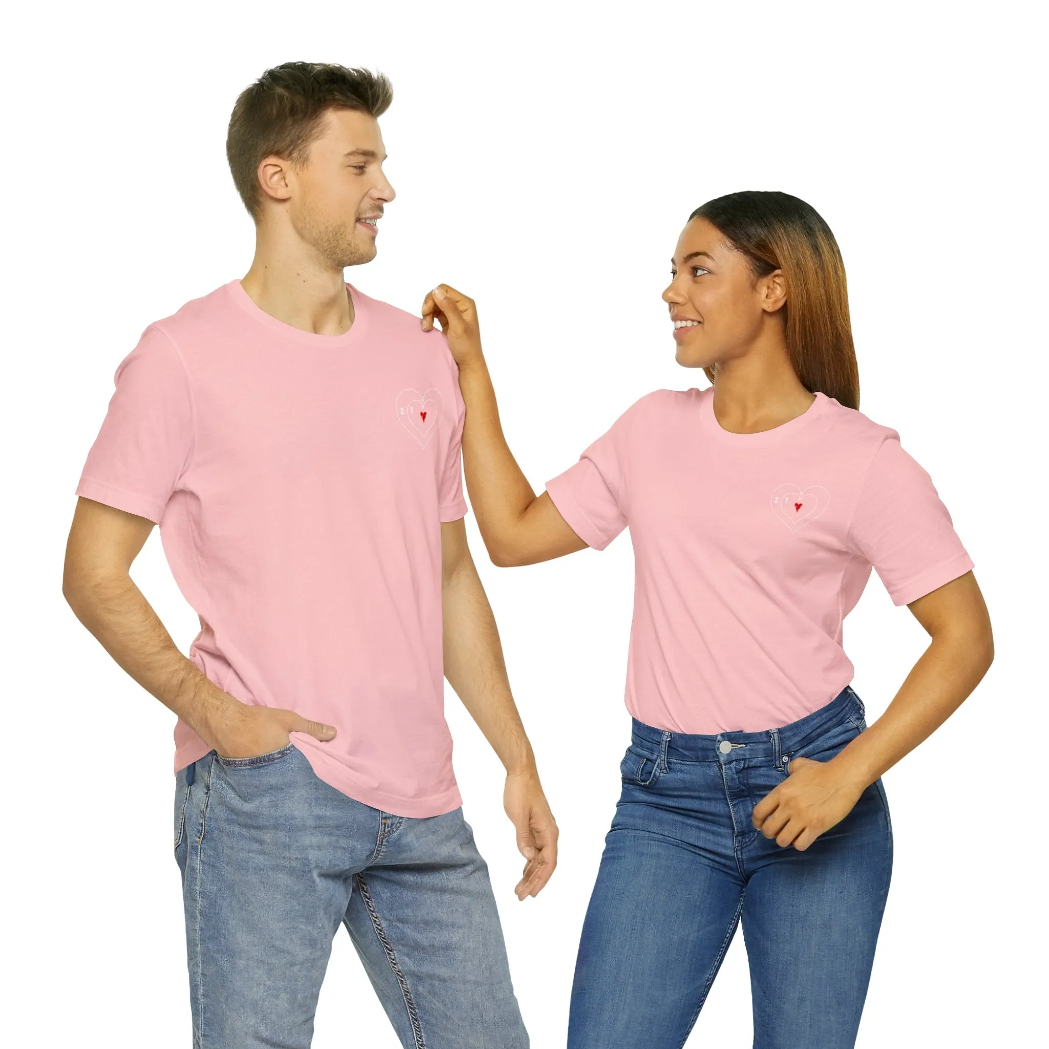 The Grinch Heart Growing Corner Detail Unisex Jersey Short Sleeve Tee