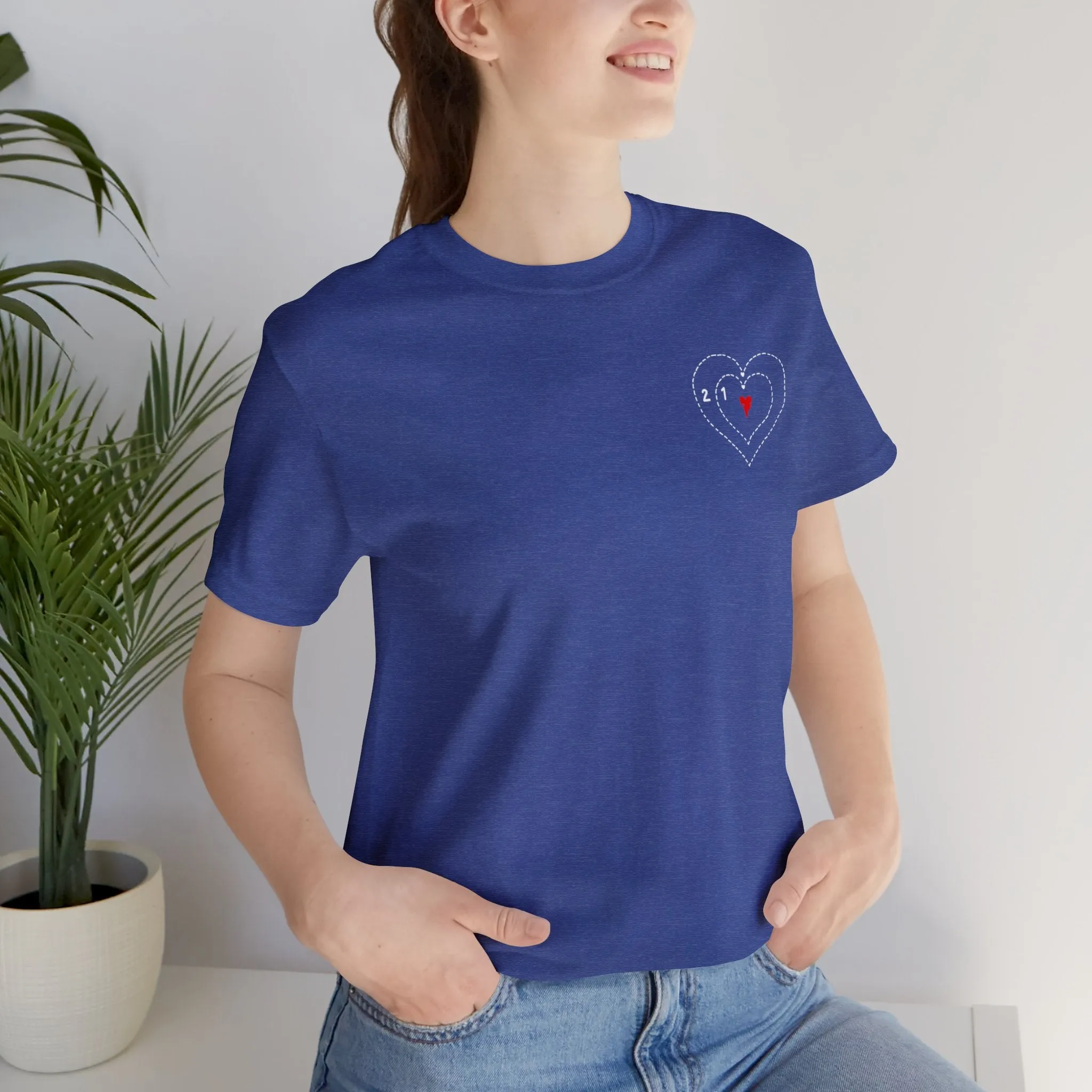 The Grinch Heart Growing Corner Detail Unisex Jersey Short Sleeve Tee