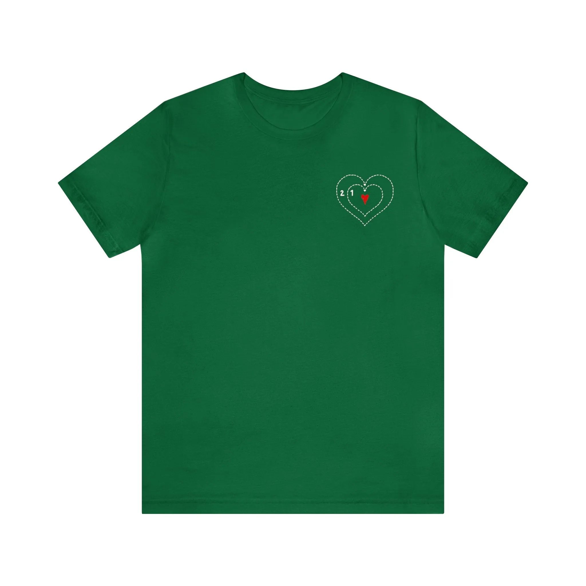 The Grinch Heart Growing Corner Detail Unisex Jersey Short Sleeve Tee