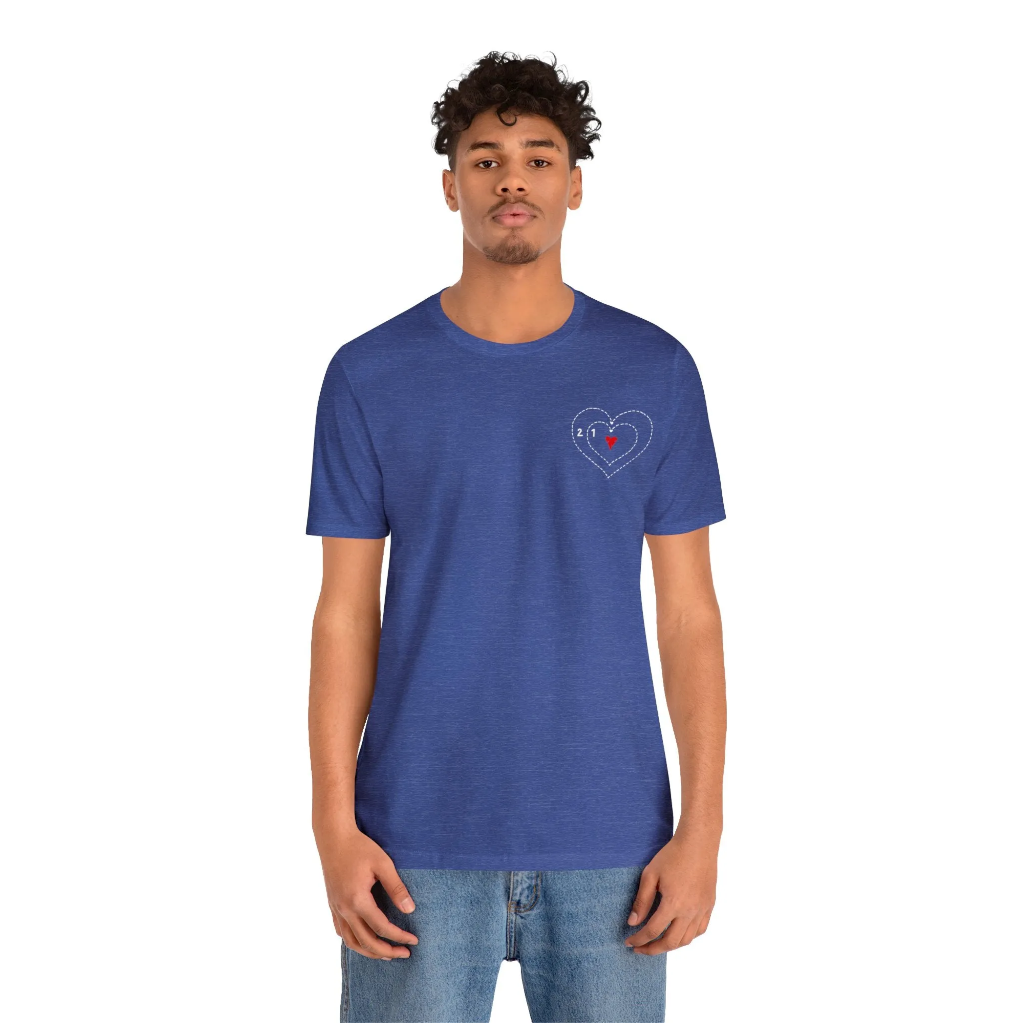 The Grinch Heart Growing Corner Detail Unisex Jersey Short Sleeve Tee
