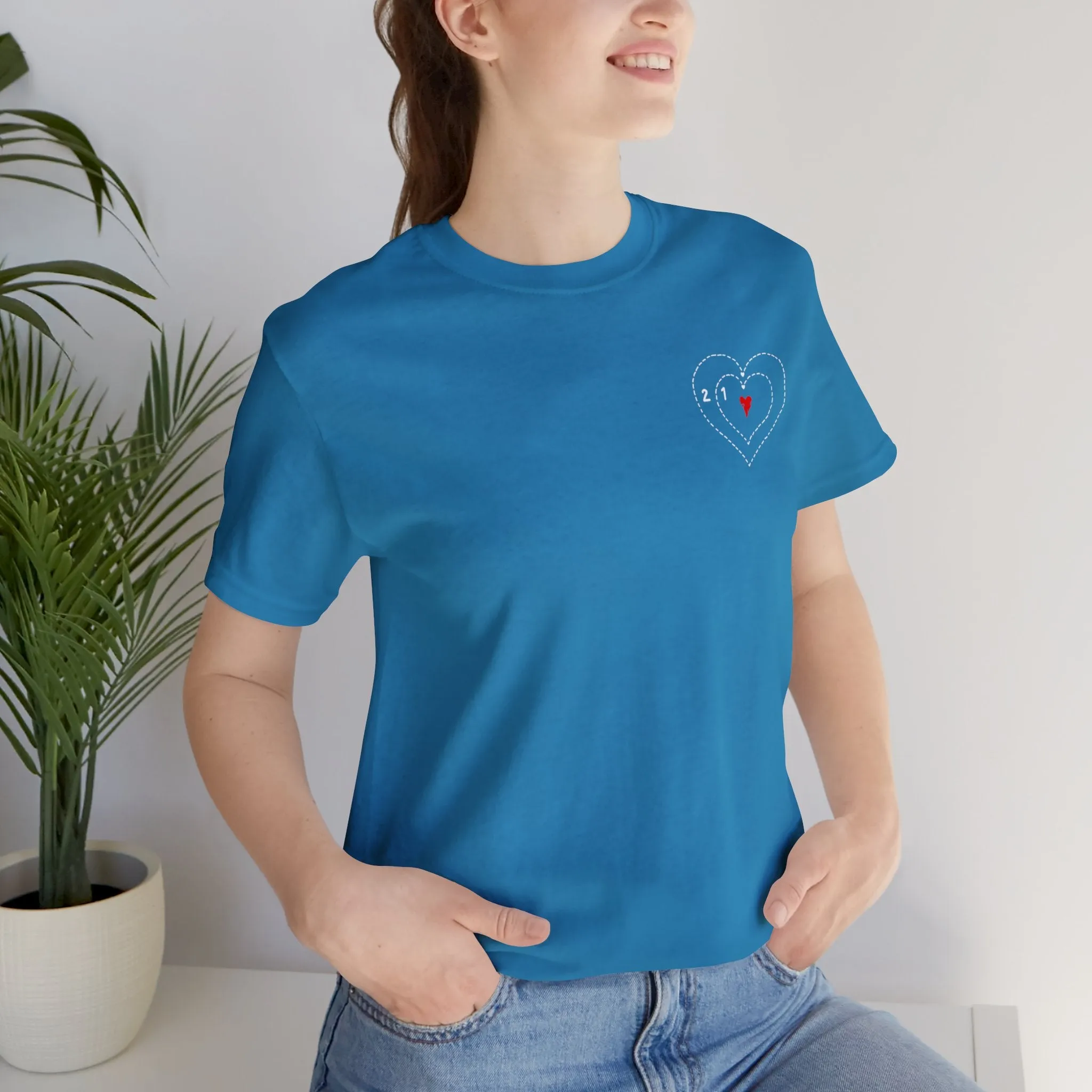 The Grinch Heart Growing Corner Detail Unisex Jersey Short Sleeve Tee