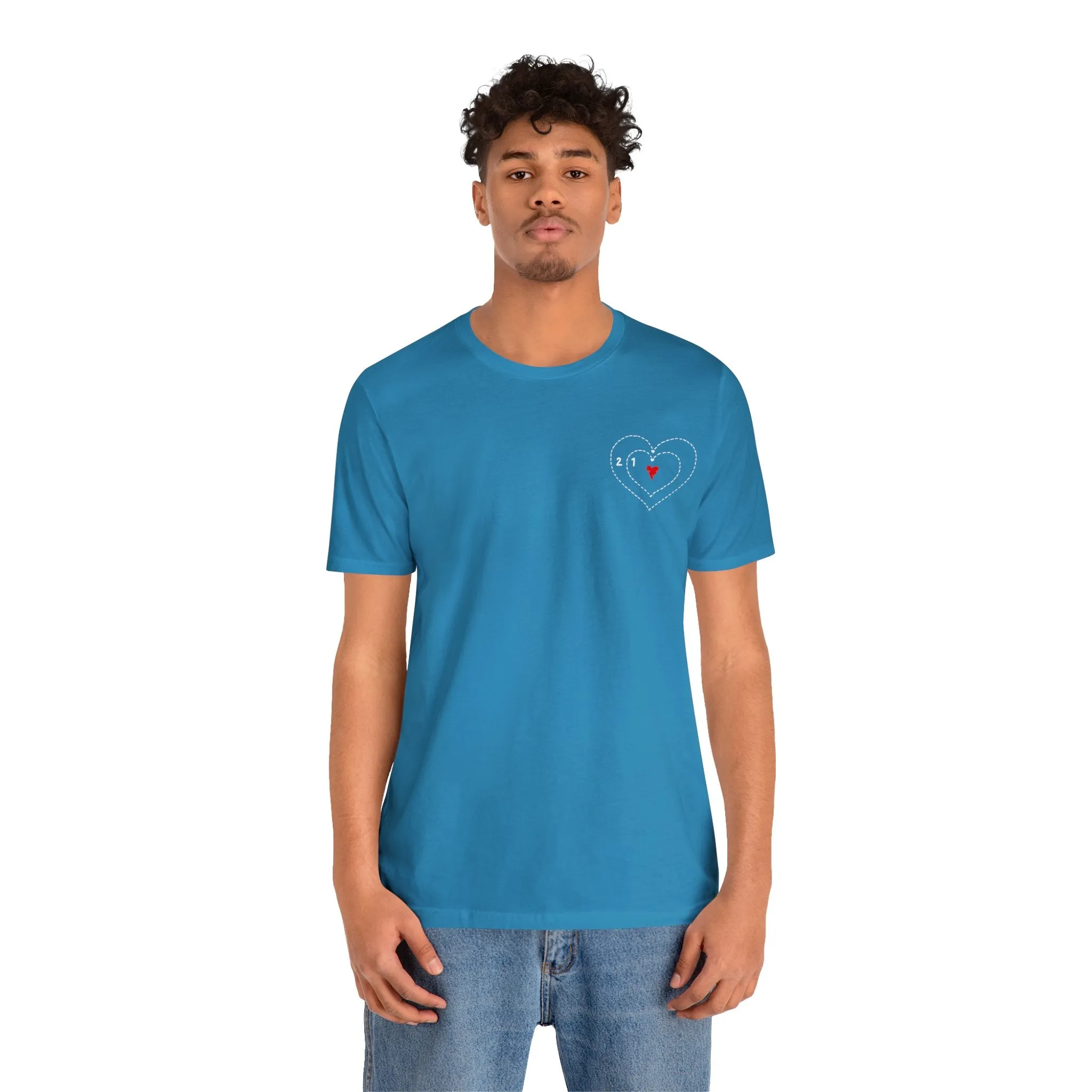The Grinch Heart Growing Corner Detail Unisex Jersey Short Sleeve Tee
