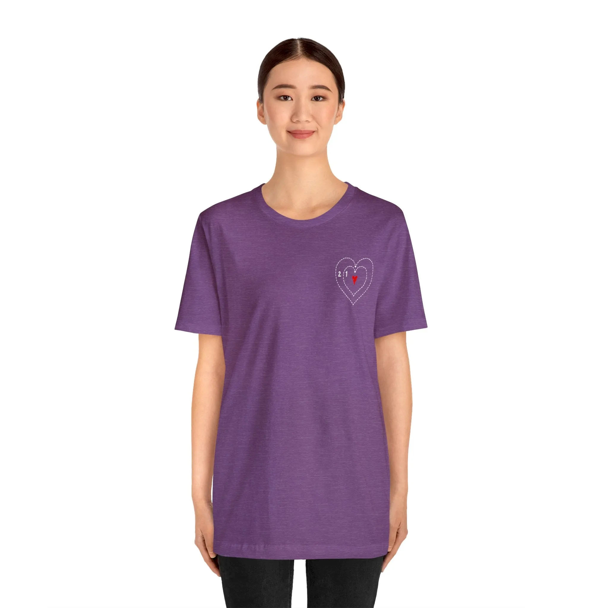 The Grinch Heart Growing Corner Detail Unisex Jersey Short Sleeve Tee
