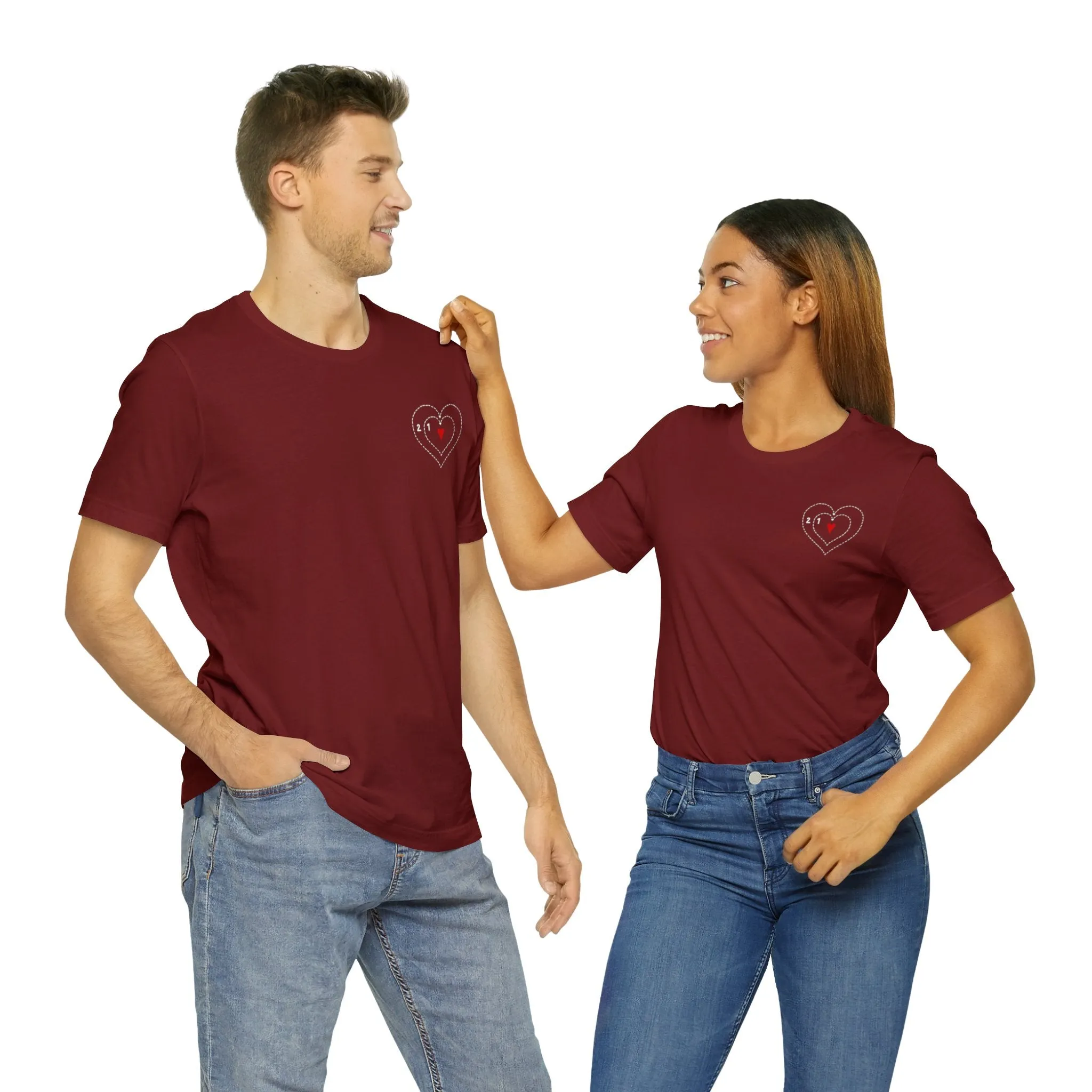 The Grinch Heart Growing Corner Detail Unisex Jersey Short Sleeve Tee