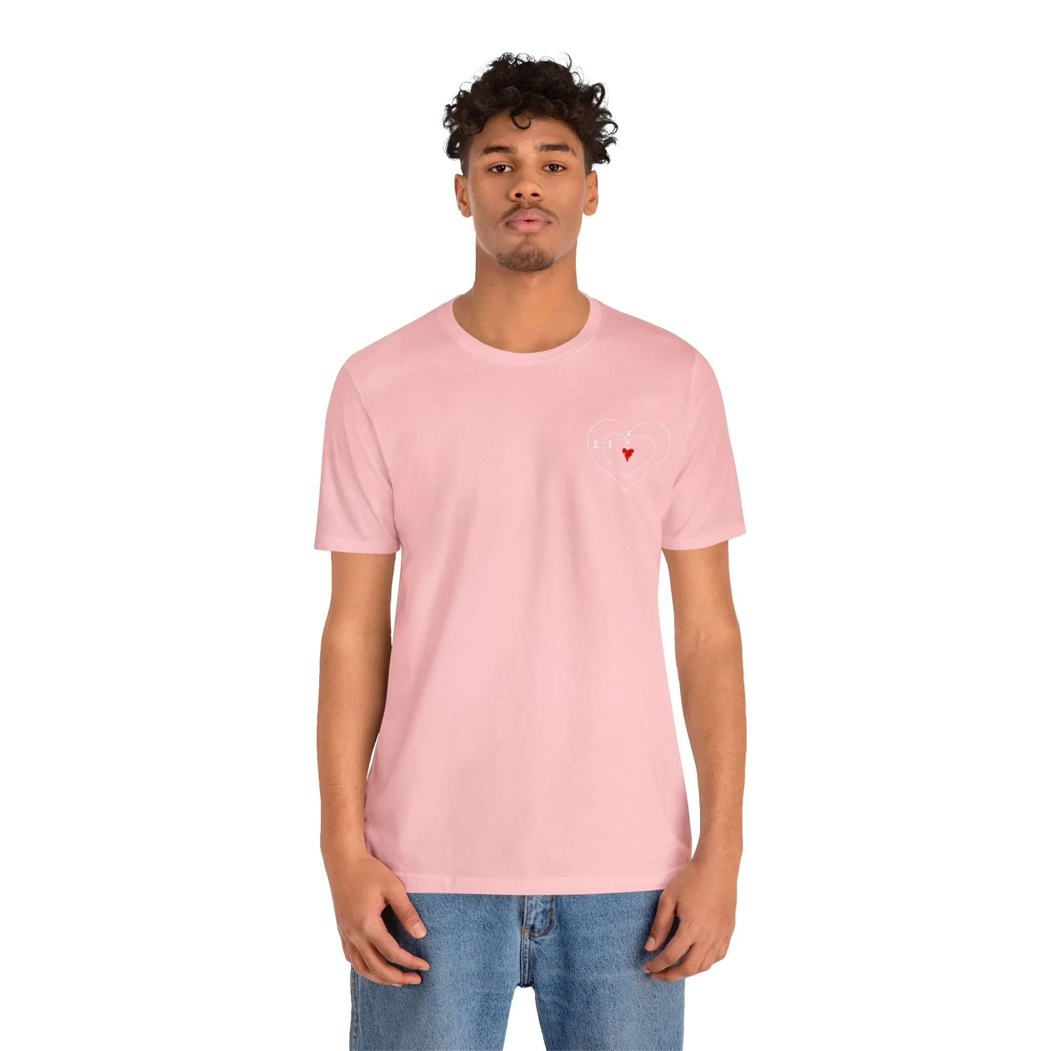 The Grinch Heart Growing Corner Detail Unisex Jersey Short Sleeve Tee
